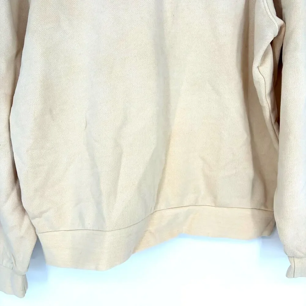 Marine Layer Enya Puff Sleeve Sweatshirt Antique White Women's Small NWT - Picture 10 of 10